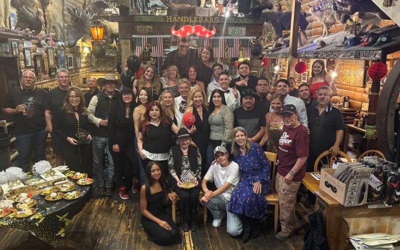 Photo by Handlebars The entire crew of Handlebars celebrates the owner Ken Boden’s Birthday last Friday Night. HAPPY BIRTHDAY KEN!