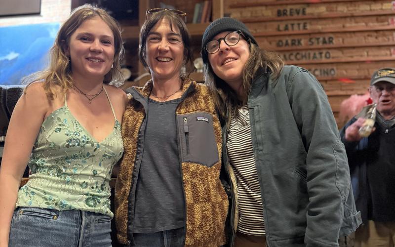 Feline, Dr. Yvonne, and Delaney hanging out at the Under the Sea Birthday party for Zoe last week at The Den. Who says locals don’t have fun during shoulder season photo by DeAnne Gallegos