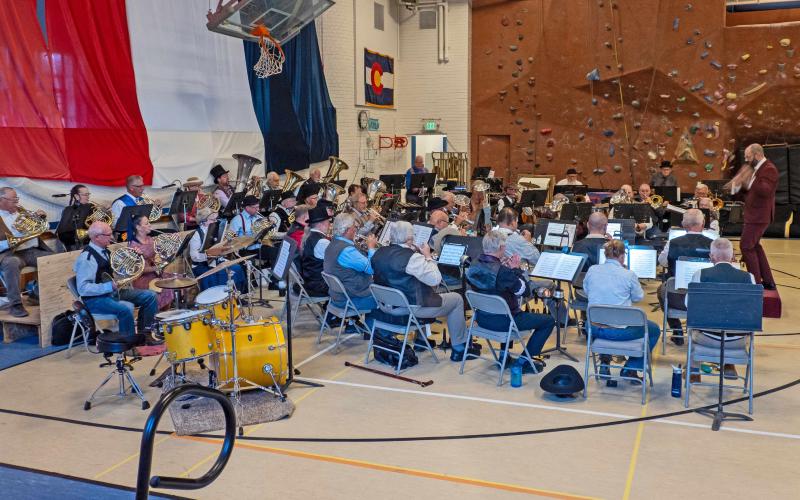 The band practicing for the upcoming festival photo by Ray Dileo