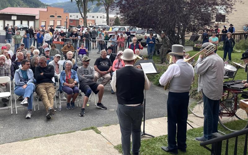 The Silverton Brass Band played for guests at The SJCHS’s Night at the Museum and 60th Anniversary Party. Photo credit Janice Sanders