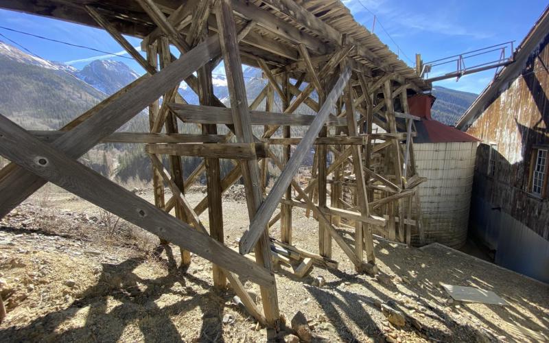 The massive trestle and coal tank will be receiving attention and restoration in the latest phase of the Mayflower Mill restoration efforts over the next year.