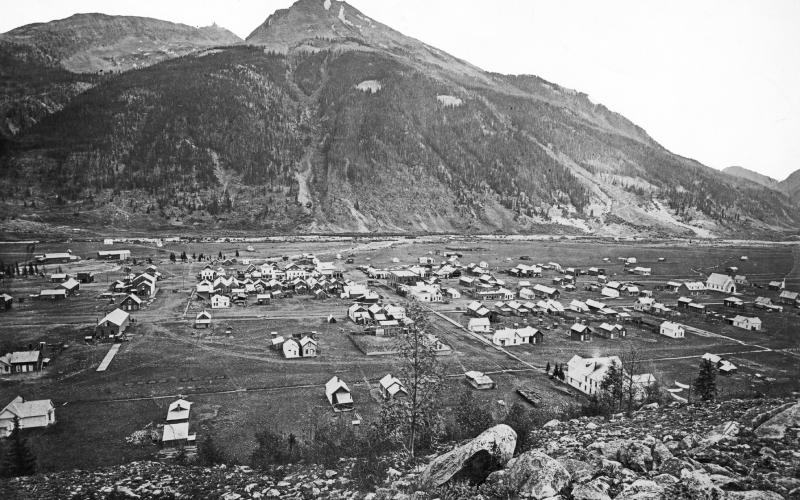 A photo of Silverton as it was, preserved and digitized by SJCHS
