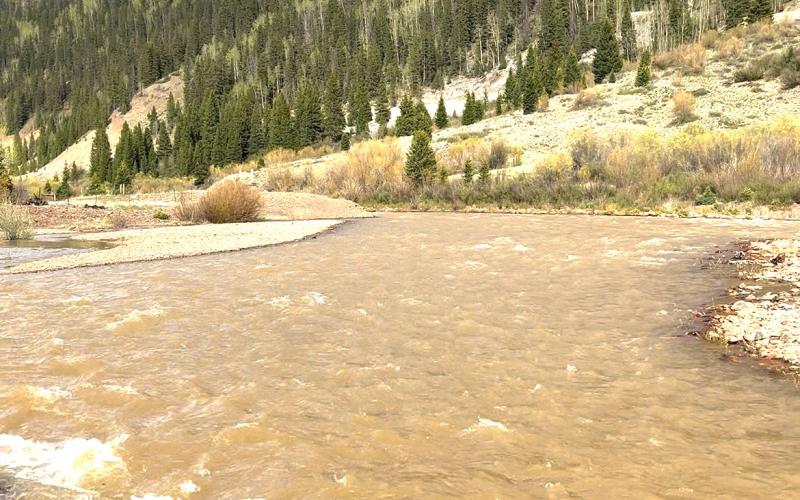 The Animas River is full of spring runoff, so be careful around the riverbanks, especially dogs and kids. Photo credit DeAnne Gallegos