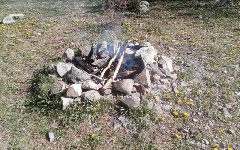 Unfortunately, campers on Kendall Mountain Road, right by the Kendall Mountain recreation campus, left a smoldering fire unattended this past weekend. Silverton local Mike “Blackbeard” posted a photo online asking for visitors to pay attention Photo credit Mike Cameron