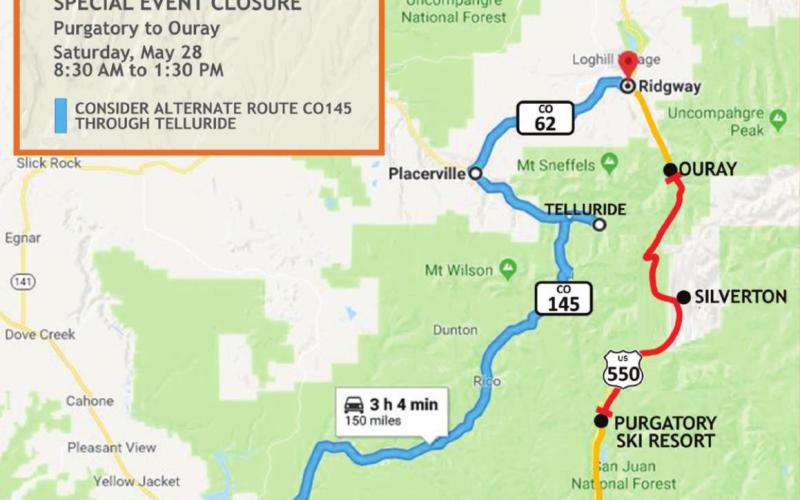Hwy 550 Closed On