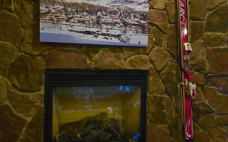 Andy Atha’s Gelande ski gear was on display at Purgatory during his Celebration of life this past July. Photo credit Anne Spiker