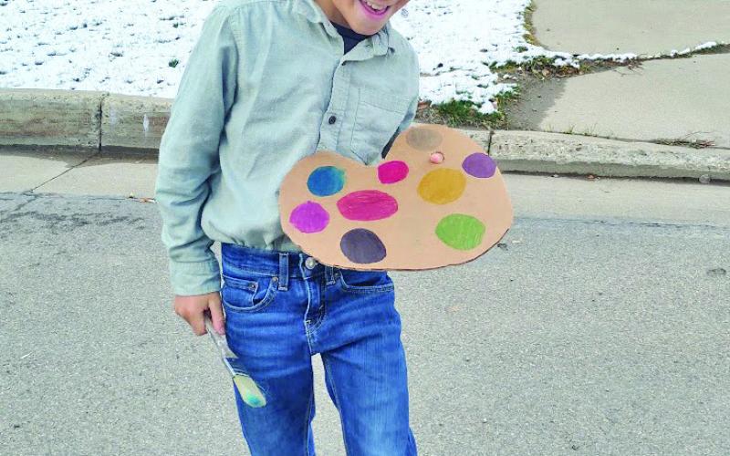 Theo Kranker as Bob Ross. Photo credit Dayna Kranker