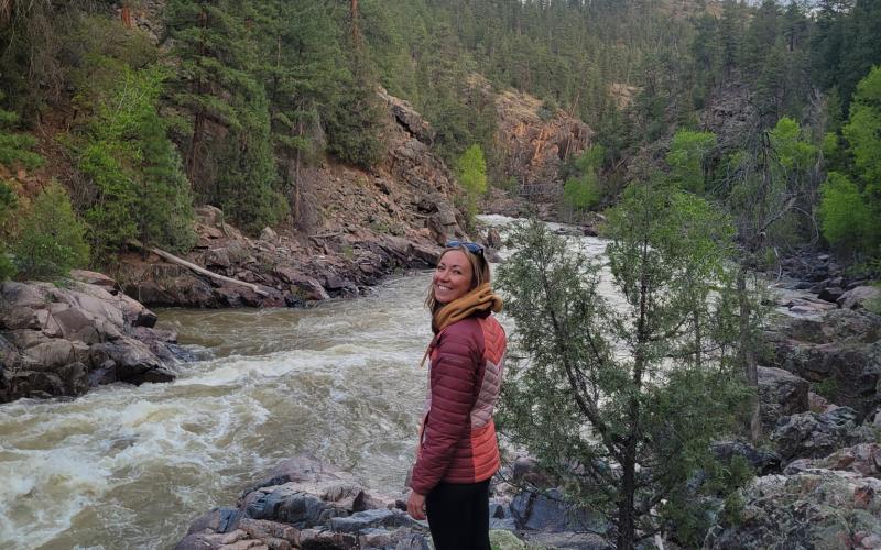 Mariah Reeves enjoys the San Juan Mountains as part of her recovery and inspiration to help others in our community. Photo credit Dan Bechtel