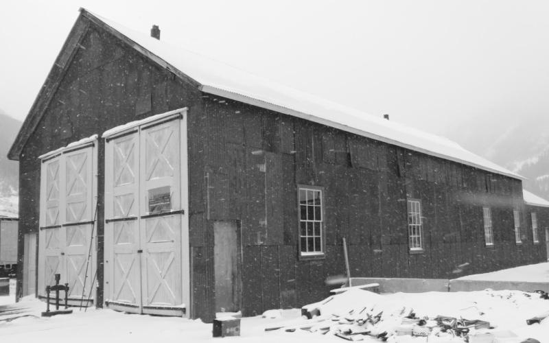 New windows crafted by Loren Lew of Klinke & Lew Construction got installed just ahead of the first snowfall last year.