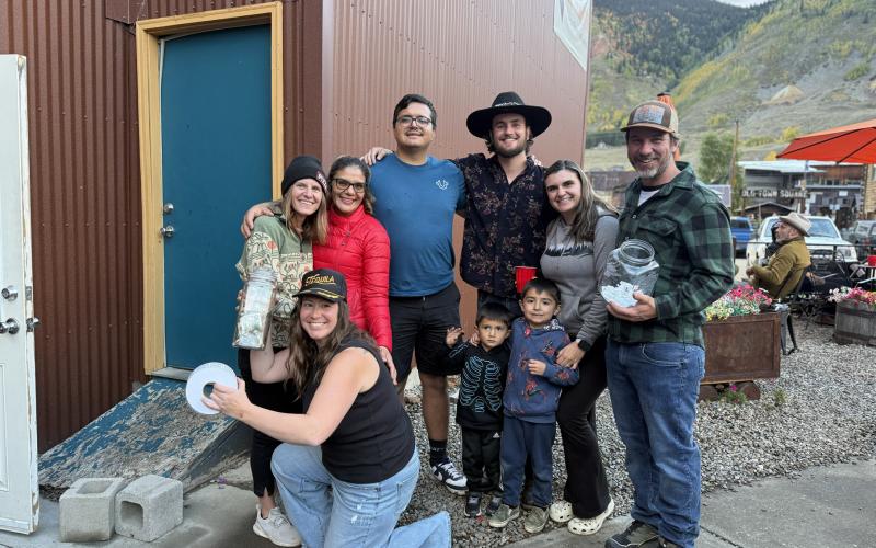 photo by DeAnne Gallegos (Left to right) Casie Lashley, Ceceila Acosta, Gerardo Acosta Jr, Mario Letayf, Marianna Acosta with her and Gerardo Jr.'s two kids, Austin Lashley and in front CoreyAnne Paris.