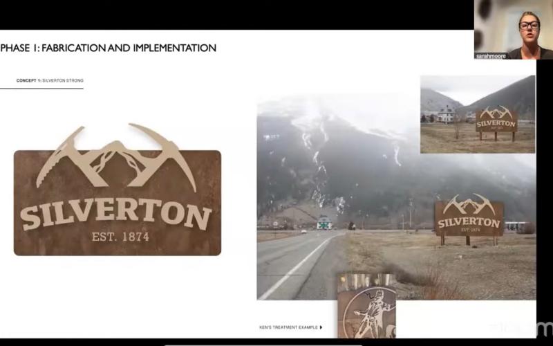 Sarah Moore SJDA Director presented via Zoom to the TOS Trustees Monday night and showed them the new town entry signs.