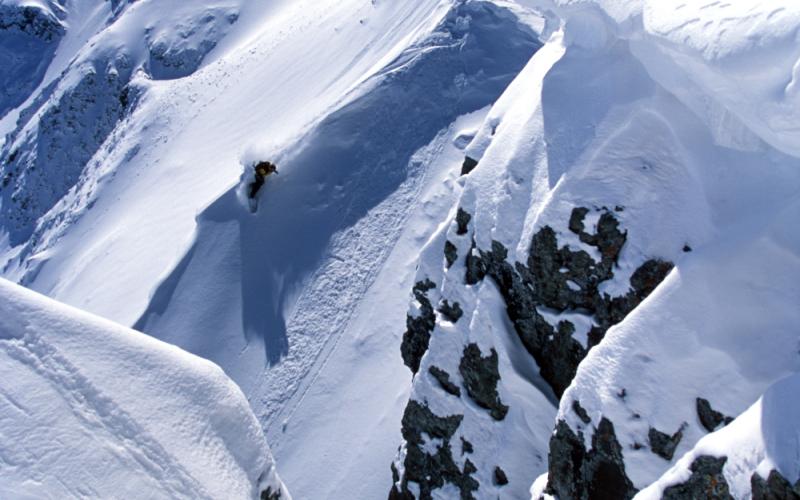 Aaron Snowboarding circa 2003 (Photo Credit Silverton Mountain)