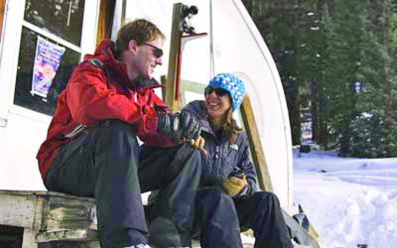 Aaron and Jen at the world-famous Silverton tent circa 2004 (Photo Credit Scott D.W Smith)