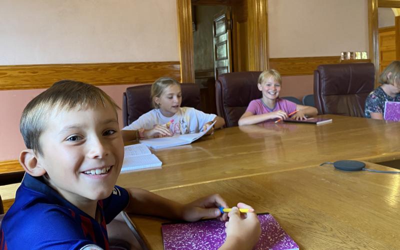 Silverton’s third grade class attended LUC work session.