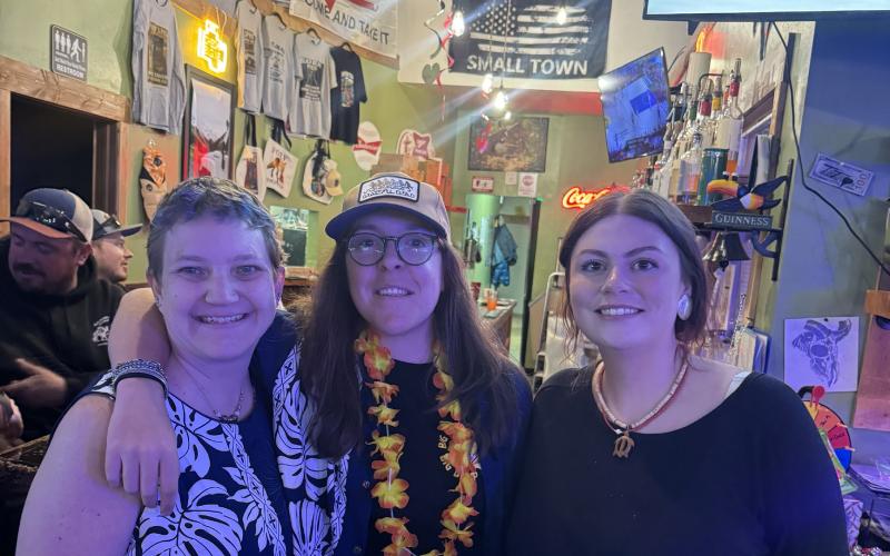 Alpine Tavern’s staff, Keli, Delaney, and Natalie had a full house during Snowscapes Cocktail Crawl sponsored by SJDA photo by Sarah Moore