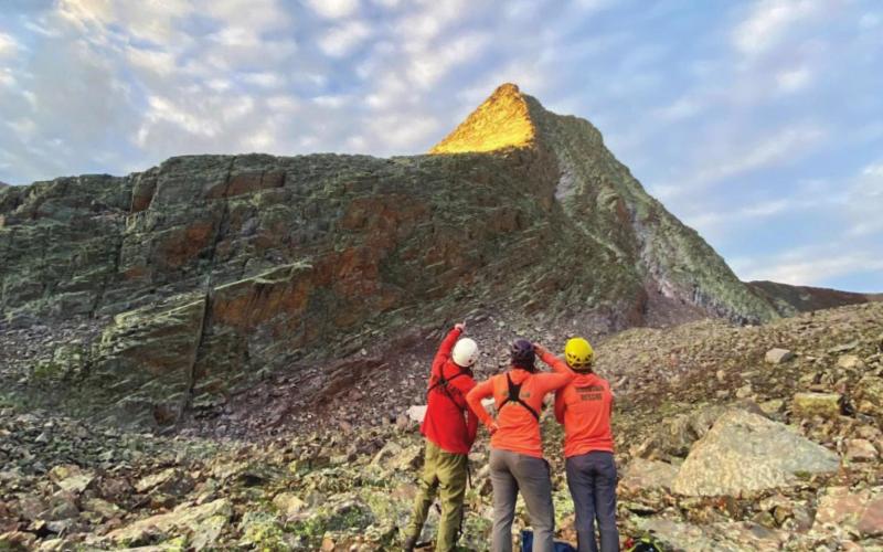 Local rescuers search for missing hiker Photo credit - Silverton Medical Rescue &amp; OEM SAR operations in the Trinity Peaks area.