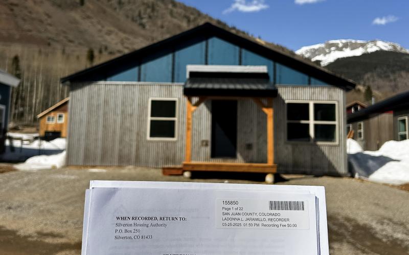 The Silverton Housing Authority’s first Affordability Covenants filed on 735 Martha Rose Street, a new affordable home. Photo credit Anne Chase