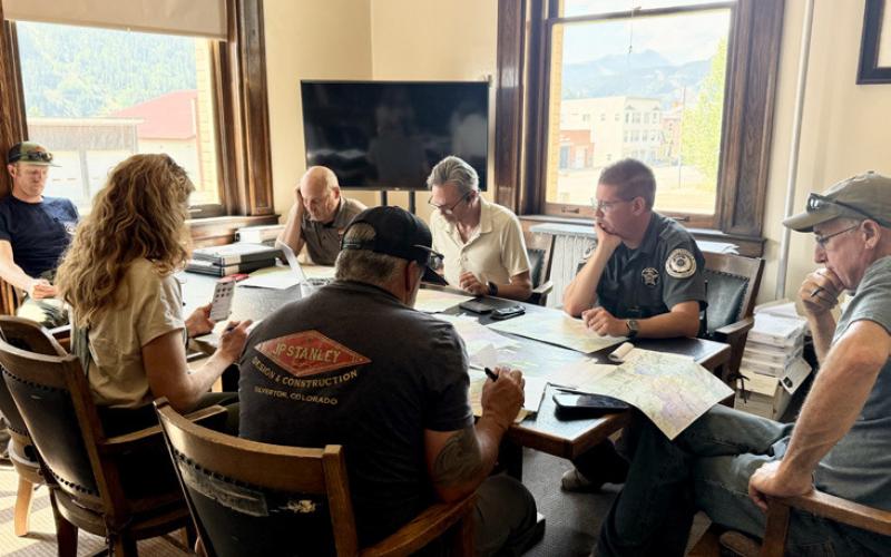 Local emergency team met last week to discuss evacuation protocol here in San Juan County Photo by DeAnne Gallegos