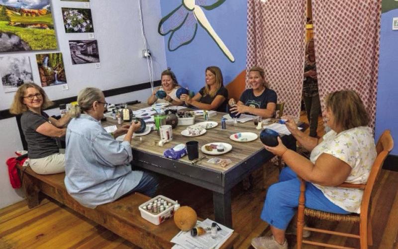 A workshop at The 9318 Gallery Photo by Photo credit The Silverton Creative District