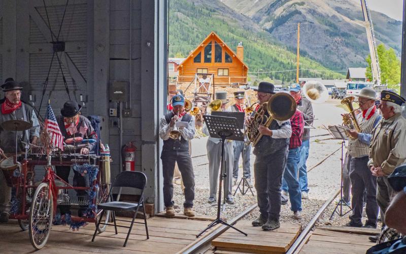 The Silverton Brass Band played at Jerry Hoffer’s memorial Photo by Ray Dileo
