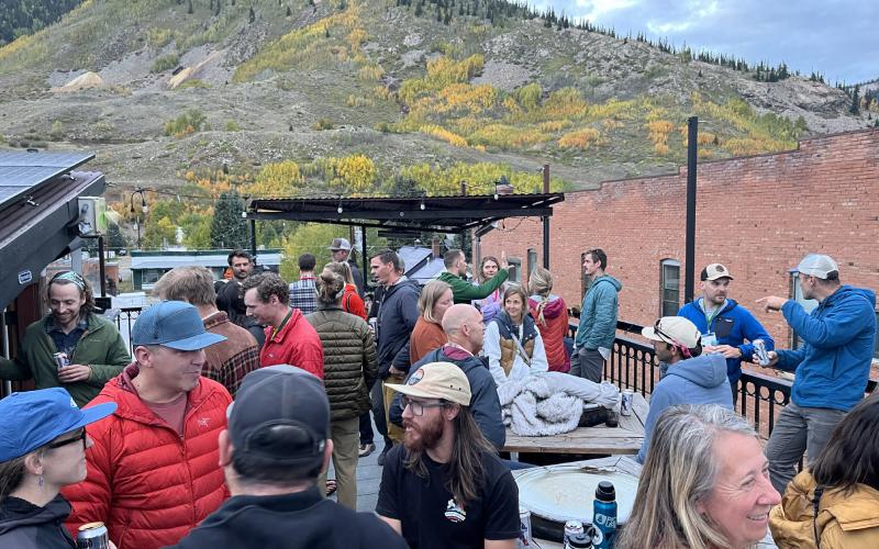 Coffee Bear hosted opening reception of the Mountain Medicine Symposium Friday night on their rooftop. photo by Nancy Stanley
