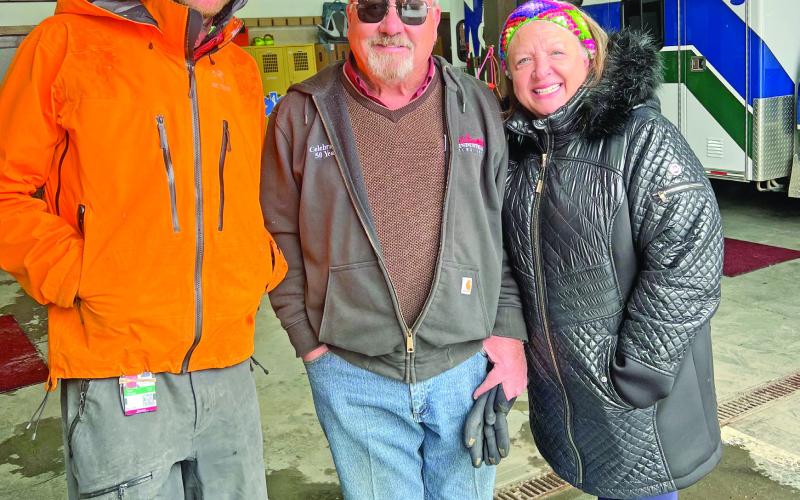 SMR director Tyler George with George &amp; Anna Riley. Photo credit DeAnne Gallegos