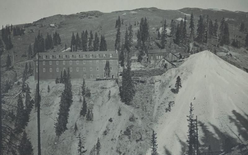 The Gold King Mine and boarding house in 1906. San Juan County Historical Society photo