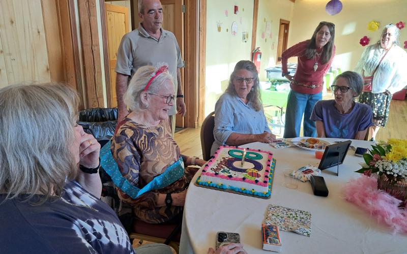 Longtime local Barbara Renowden’s 80th birthday party was held at the Kendall Mountain Community Center photo by Rose and Larry Raab