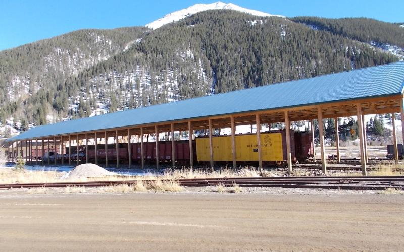 Backed by picturesque Kendall Mountin, this view from the west shows the size of the exhibit space for restored cars and visitors’ ability to get up close views.