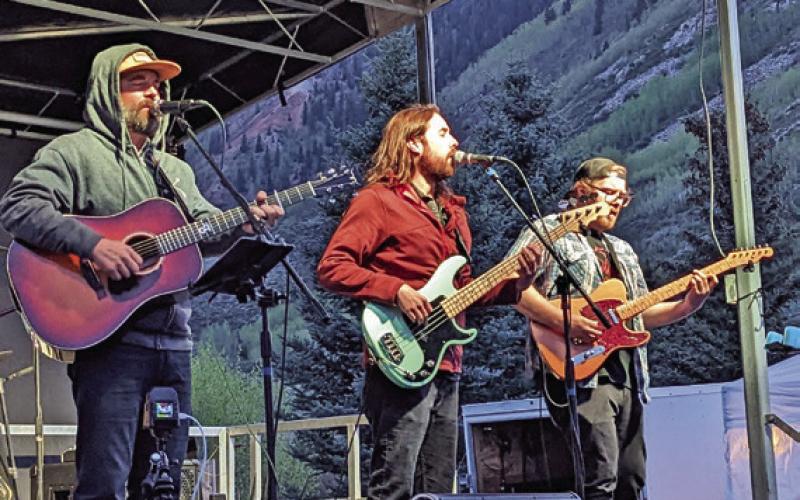 Drunken Hearts playing in the park. Photo by Silverton Summer Sounds