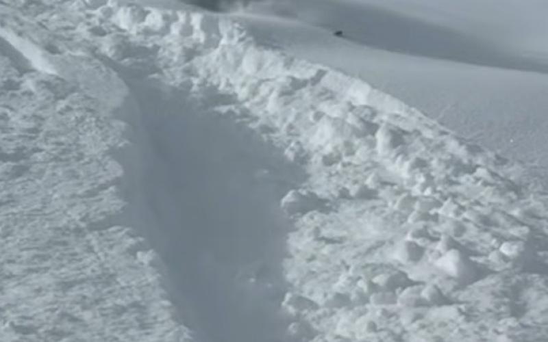 Fresh tracks after last weekend’s snowstorm up at Silverton Mountain Ski Area out in Gladstone photo by Silverton Mountain
