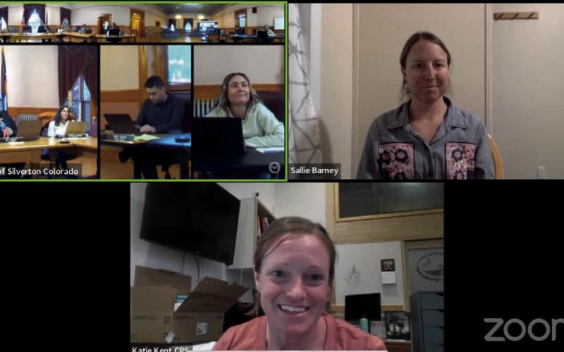 Trustee meeting with Katy Kent and Sally Barney on Zoom