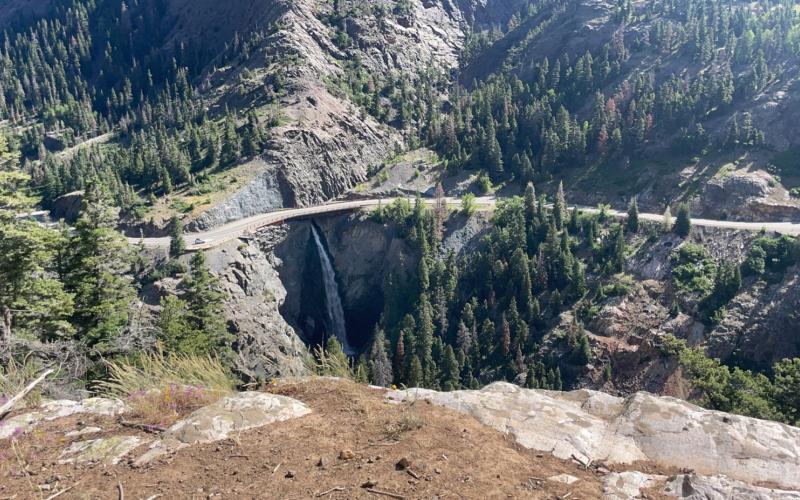 A view of Red Mountain Pass near the Ruby Cliffs. Photo credit Katey Fetch