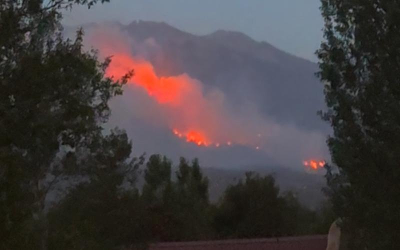 A photo from June 27th as the Gold Mountain Fire began Photo by Katey Fetch