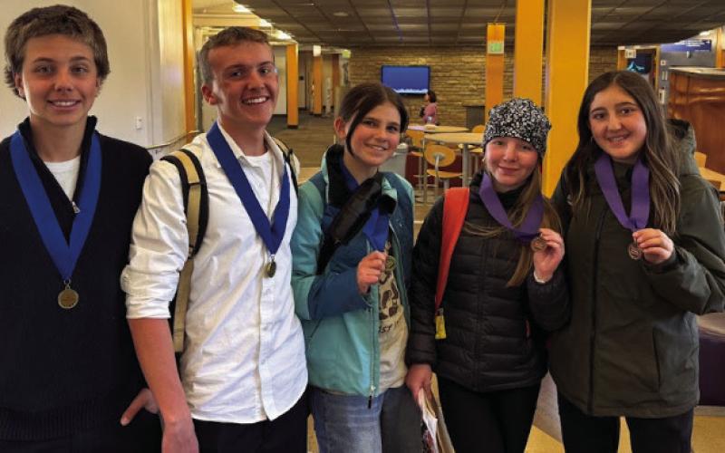 Silverton Middle Schoolers traveled to Fort Lewis College to present their history presentations in the Regional History Day.