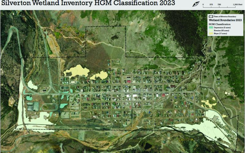 Silverton Wetland Map created by Ironwood Consultants.