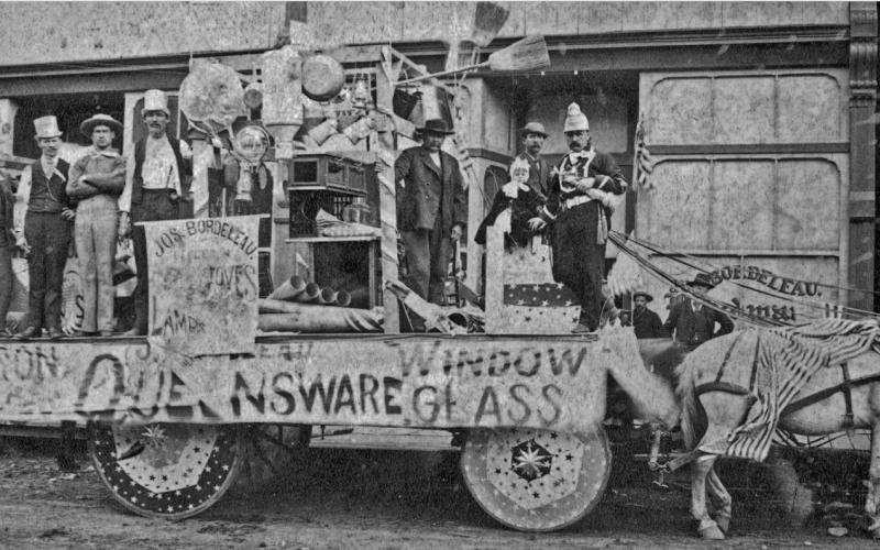 The Fourth of July celebration on Greene Street in 1891. Courtesy of San Juan County Historical Society
