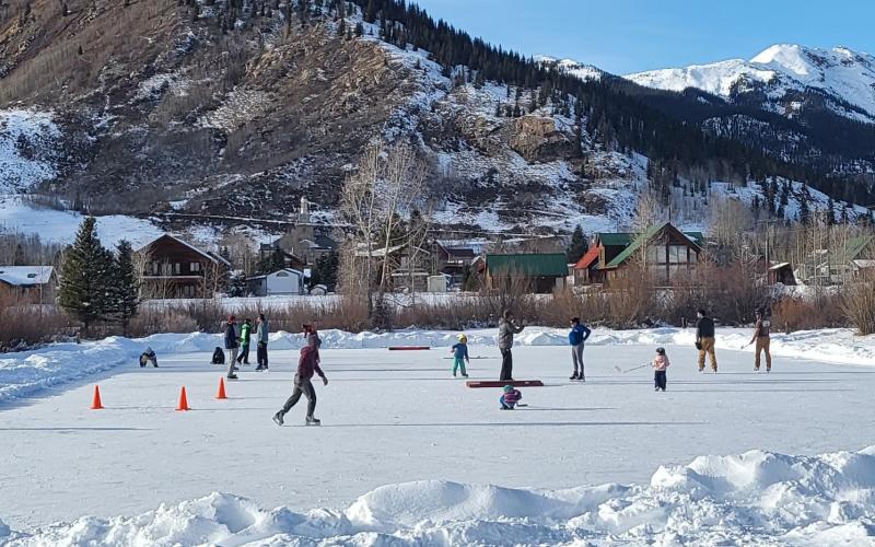Ice skate rink in winter 2024. Photo credit DeAnne Gallegos