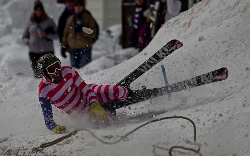 Local Alex Lanis wrecking with a smile Photo by Wesley Berg