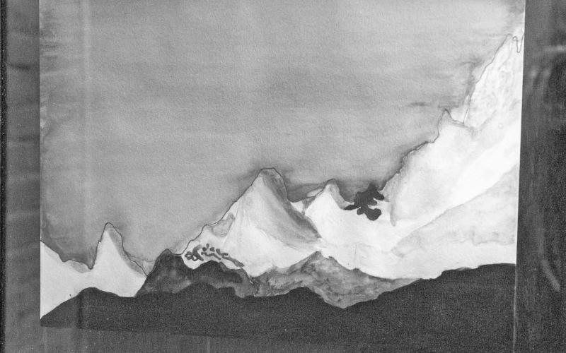 (Top) Seventh Grader Emiliano told the story of the Earth’s temperature over time through mountain peaks and the sky, a sight very familiar for Silvertonians. Photo Credit David Emory