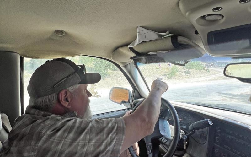 Commissioner Pete Maisel explaining the dust control options.