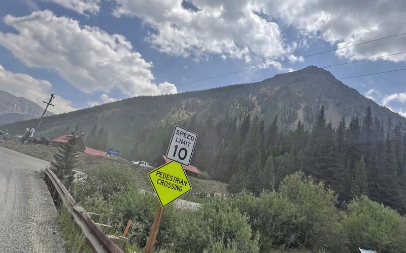 San Juan County Road 2 has a speed limit of 10 miles per hour at high Photo credit DeAnne Gallegos traffic intersections. Photo credit DeAnne Gallegos