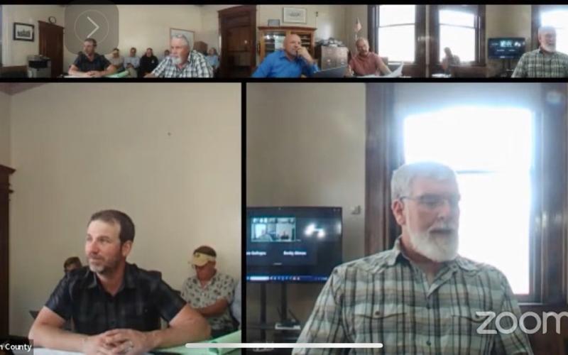 Commisoner meeting with SJC Sheriff Bruce Conrad