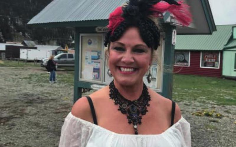 Cindy Arnold: “Dressing up and welcoming the visitors.”