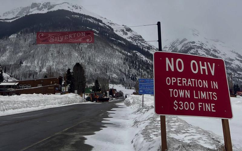 OHV sign leading into Silverton Photo by DeAnne Gallegos