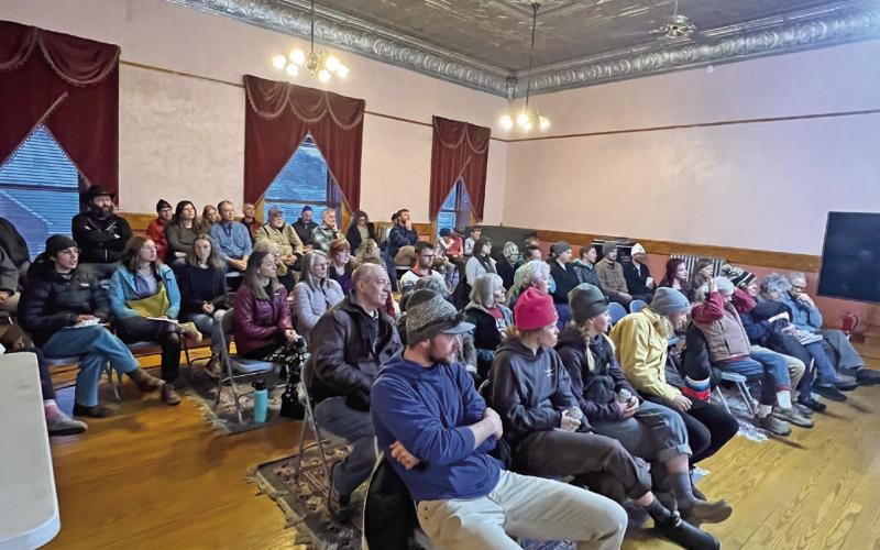 Packed room at the Candidate’s Night event. Photo credit DeAnne Gallegos