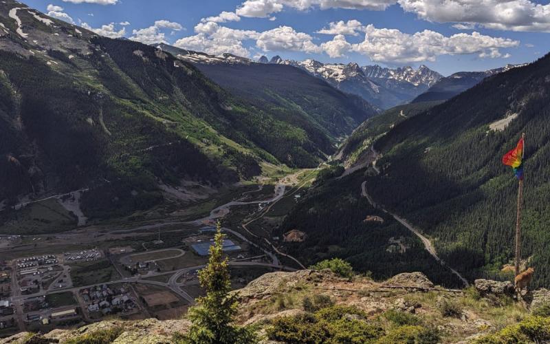 View from Anvil overlooking Silverton and the affordable houseing site Photo by Cash Galt