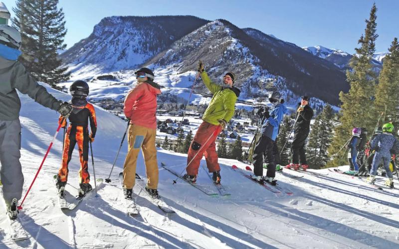 The Kendall Ski Race series returned to Silverton this year with over 60 skiers participating. Photo Credit Sallie Barney