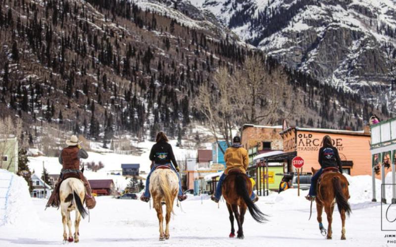 Skijoring wasn’t a spectator event this year but they did do some filming for a documentary about the event. Skijoring will be back for spectators in 2022. Photo Credit Jimmy S Keene II