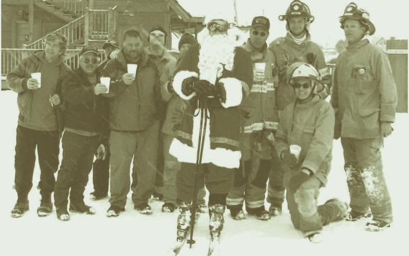 Santa Skis at Kendall. The Silverton Volunteer Fire Department members dropped by to say to kids and Santa as they skied at Kendall Mountain Ski Area on Christmas Eve. DeAnne Gallegos circa 2012